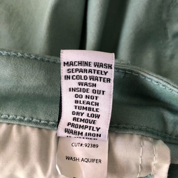 Truth + Theory Size 8 Mint Green 5 Pocket Jeans - Picture 7 of 9